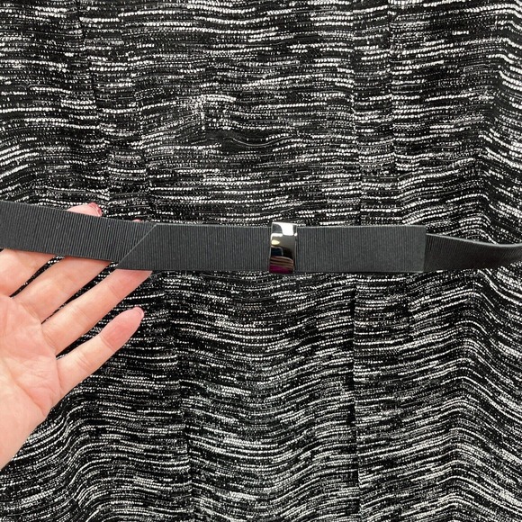 Tahari Black and Gray Textured Dress - Picture 3 of 13